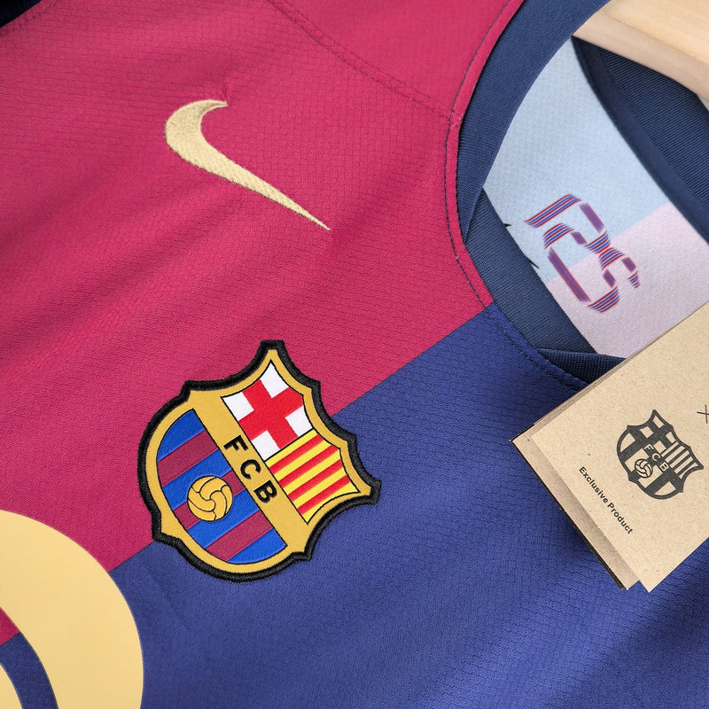 Camisa Barcelona Titular 24/25 - Torcedor Masculina - Lançamento